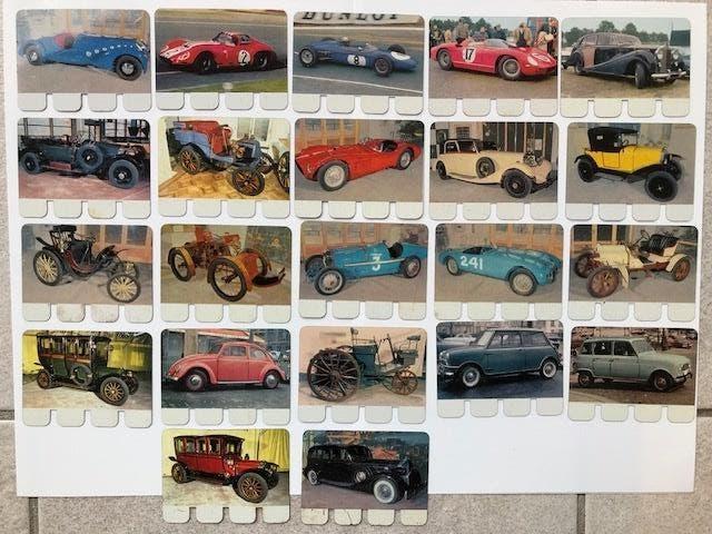 22 metalen autoplaatjes, Verzamelen, Ophalen of Verzenden, Gebruikt, Auto's