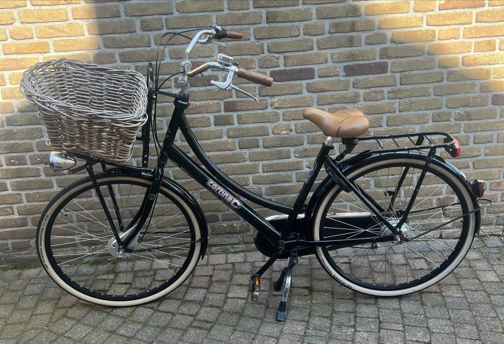 Cortina fiets, Fietsen en Brommers, Velgrem, Dubbele standaard, 0 zitjes, Ophalen