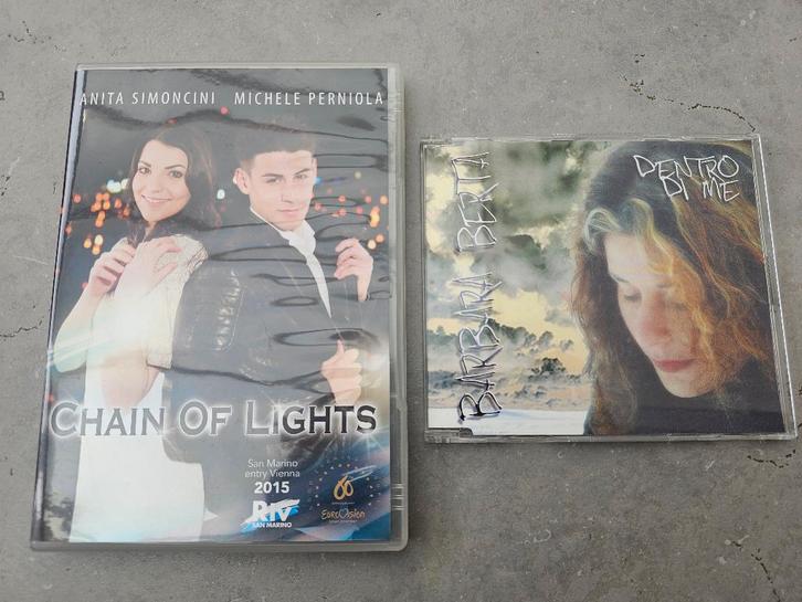 Eurovision - 2 singles, Cd's en Dvd's, Cd Singles, Zo goed als nieuw, Wereldmuziek, 1 single, Ophalen of Verzenden