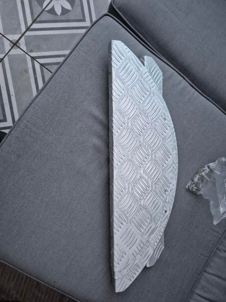 Aluminium Traptreden Maantjes - Antislip, Doe-het-zelf en Verbouw, Ladders en Trappen, Ophalen of Verzenden, Gebruikt, Trap, Minder dan 2 meter