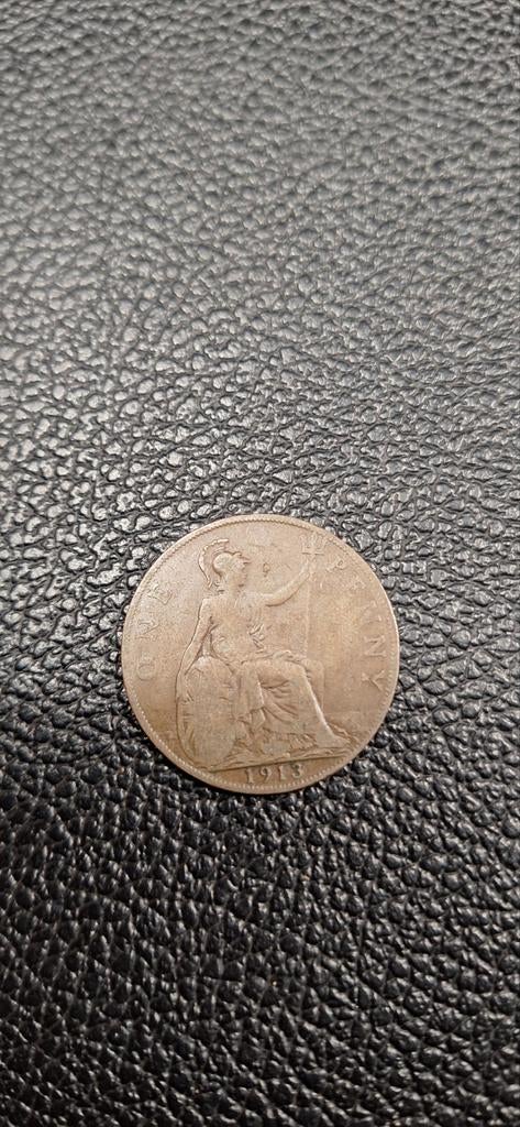 Great-Britain one penny 1913, Postzegels en Munten, Ophalen of Verzenden, Overige landen