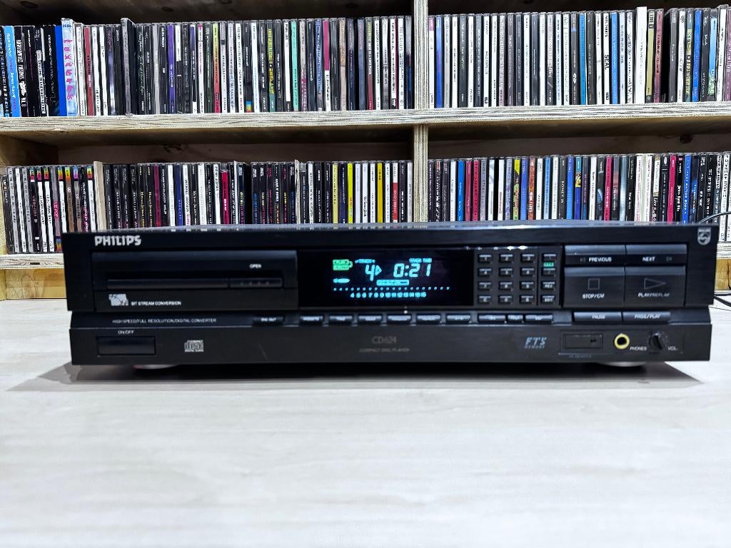 ✅ Philips CD624 - Compact Disc Player, Ophalen of Verzenden, Refurbished, Philips