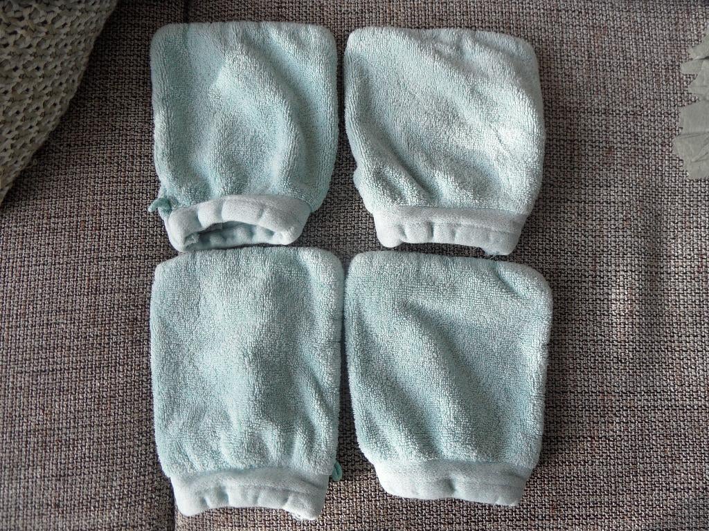 4x washandje HEMA, lichtgroen, Ophalen of Verzenden, Zo goed als nieuw, Groen, Overige typen