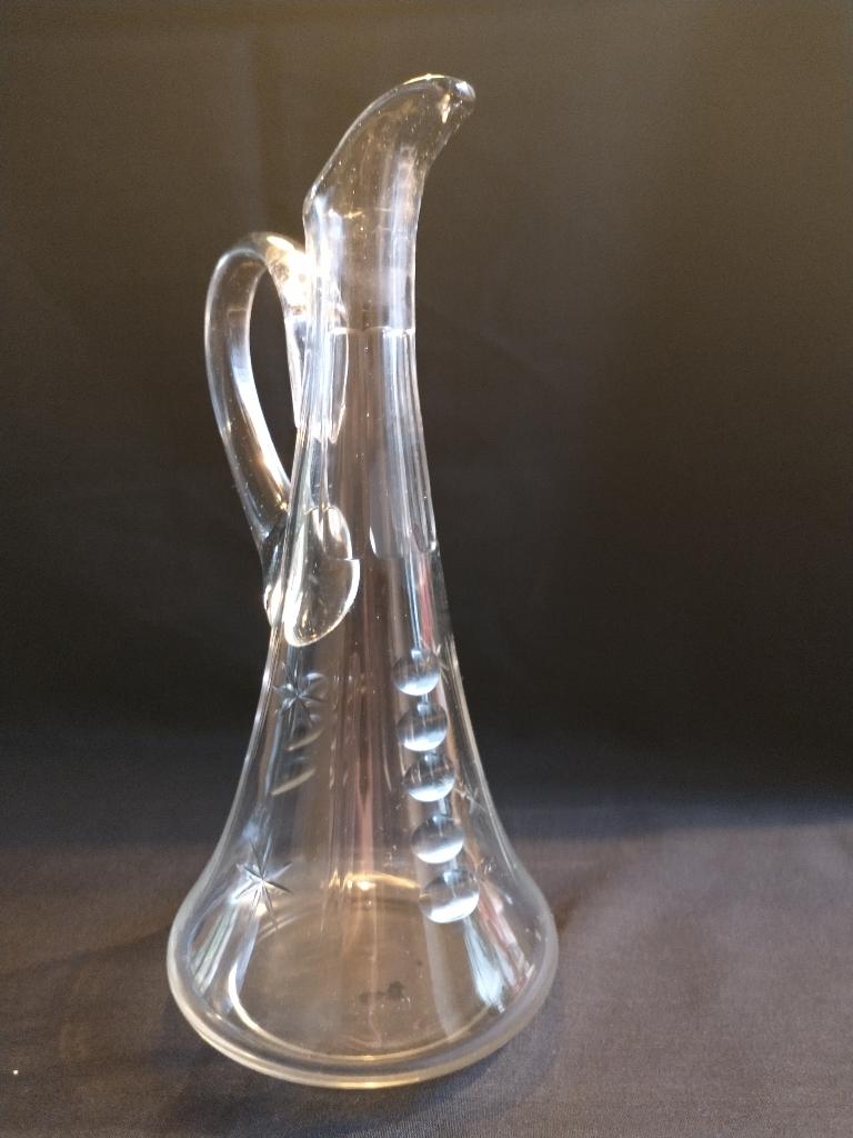 Karaf eind 19e eeuw, Gebruikt, Overige typen, Ophalen of Verzenden, Glas