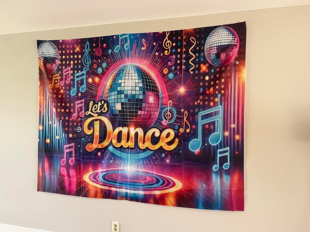 Disco feest versiering jaren ‘80 eighties, Ophalen of Verzenden, Gebruikt, Versiering, Overige