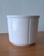 Vintage bloempot - met strepen, Ophalen of Verzenden