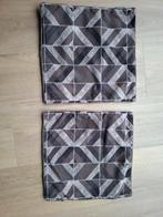 2 stuks kussenhoezen Imitatiesuede met rits, Ophalen of Verzenden, Groen, Vierkant