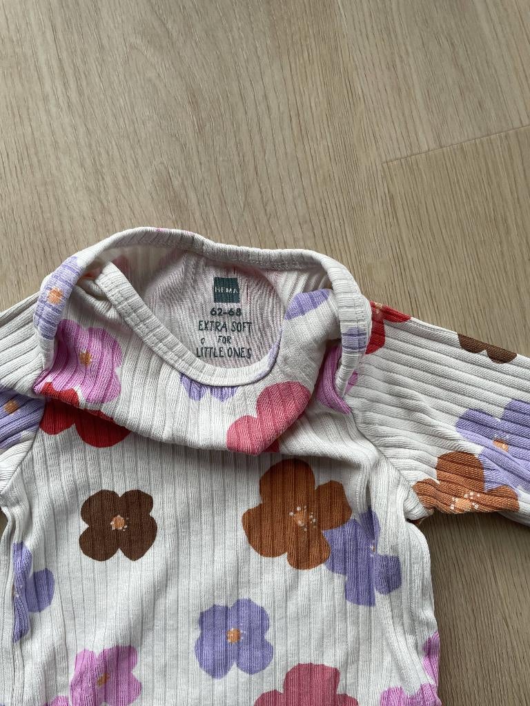 Bamboo romper hema maat 62-68, Ophalen, Nacht- of Onderkleding, Meisje, Zo goed als nieuw