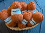 Wibra Saskia Tweed Garen Oranje - 700 gram, Ophalen of Verzenden, Nieuw, Breien of Haken, Wol of Garen
