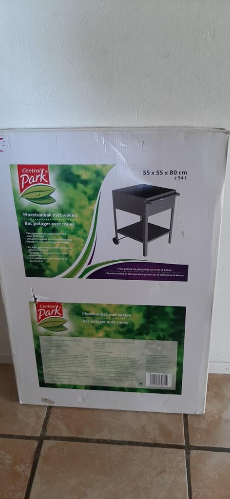 Gegalvaniseerde moestuinbak met wielen, Tuin en Terras, Kweekspullen, Ophalen, Nieuw