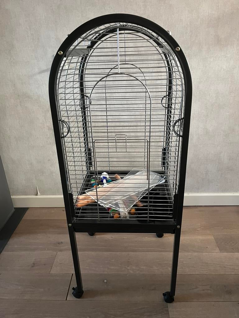 Mooie papegaaienkooi, Dieren en Toebehoren, Ophalen, Zo goed als nieuw, Metaal, Vogelkooi