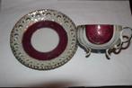 kop en schotel Versailles Porcelaine, Gebruikt, Ophalen of Verzenden, Overige stijlen, Kop(pen) en/of Schotel(s)