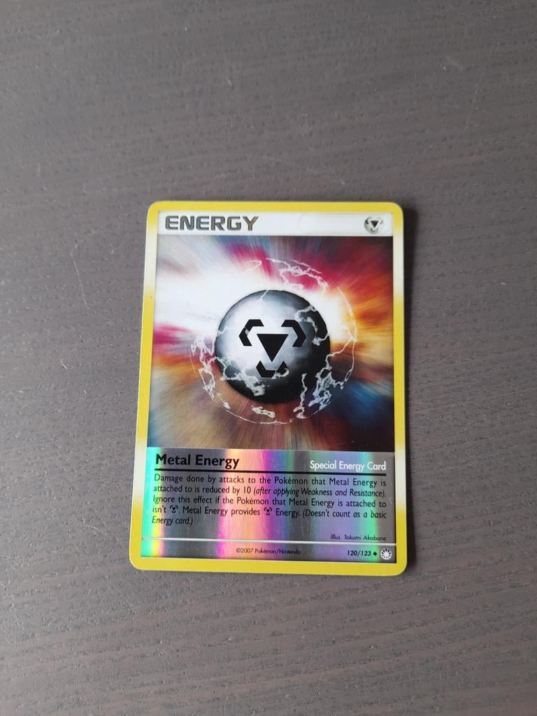 2007 mysterious treasures 120/123 metal energy reverse, Ophalen of Verzenden, Gebruikt, Losse kaart, Foil