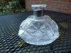 Mooie glazen parfumfles. Glas 10 cm. hoog., Ophalen of Verzenden