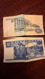 Singapore 1 dollar biljetten, Ophalen of Verzenden, Overige landen, Los biljet