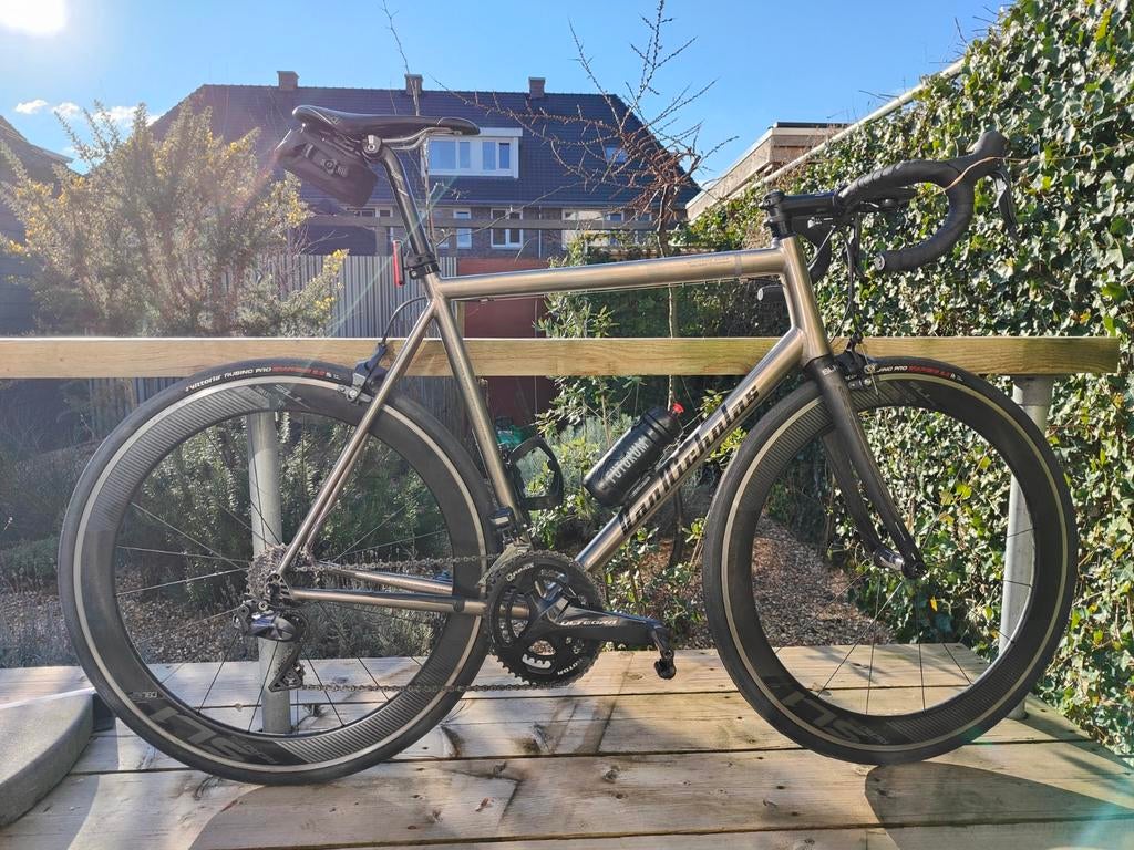 Titanium Van Nicholas Boreas - 60cm - Shimano Ultegra Di2, 28 inch, Zo goed als nieuw, 57 tot 61 cm, Meer dan 20 versnellingen