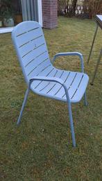 Vier tafel stoelen,Fermob style, Ophalen, Zo goed als nieuw, Metaal