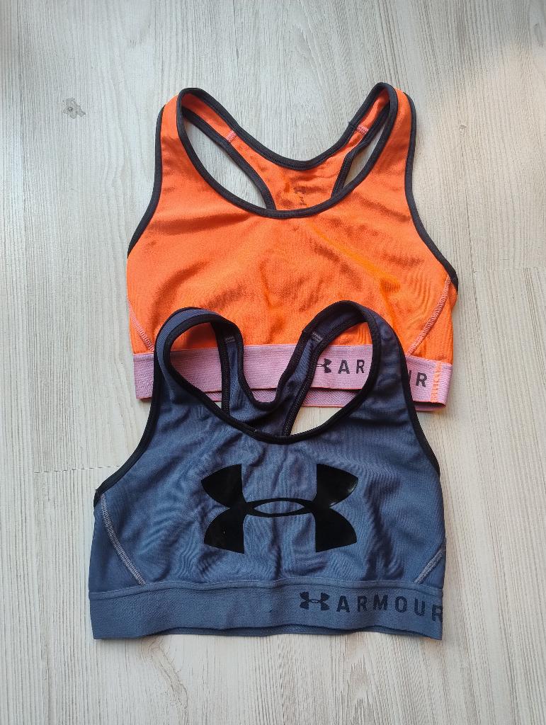 2 stuks Under Armour sportbh's, Kleding | Dames, Sportkleding, Overige kleuren, Overige typen, Ophalen of Verzenden, Zo goed als nieuw