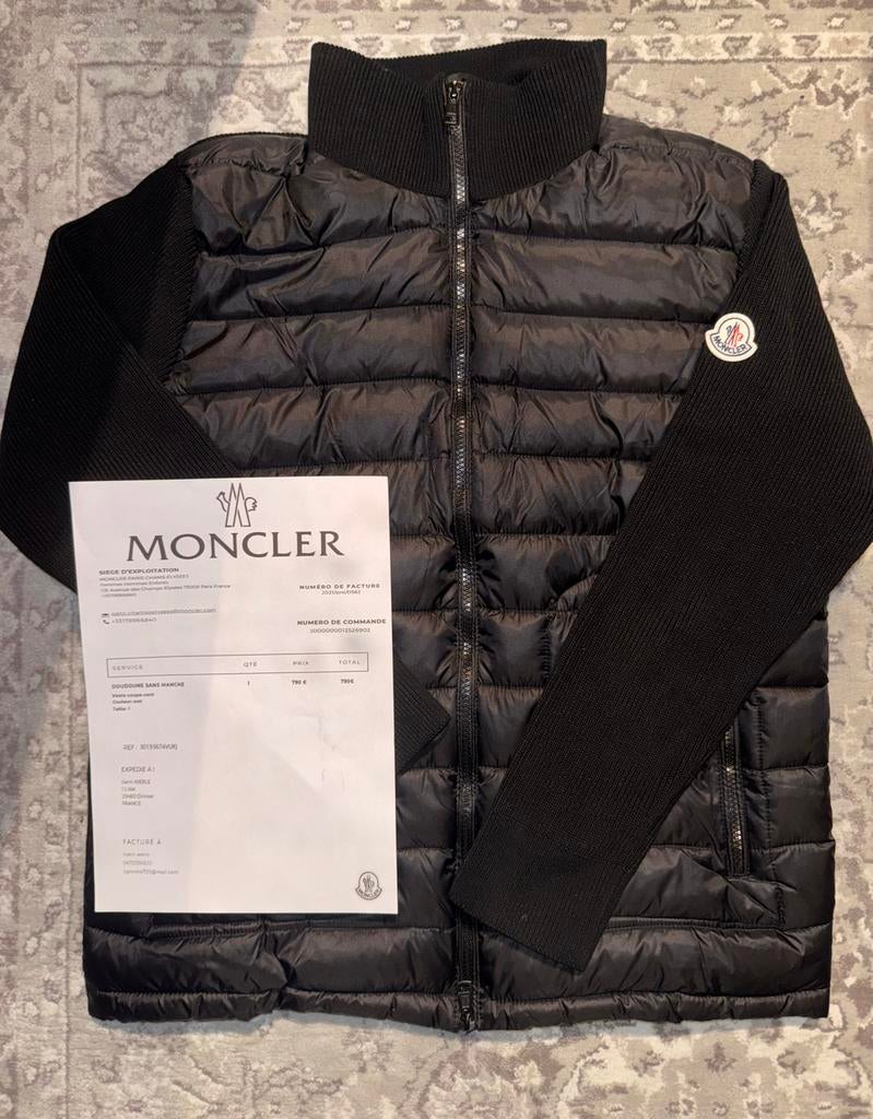 Moncler cardigan zwart maat M, Ophalen, Nieuw, Maat 38/40 (M), Zwart