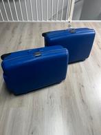 2x samsonite koffers blauw, Hard kunststof, 45 tot 55 cm, Zo goed als nieuw, 70 cm of meer