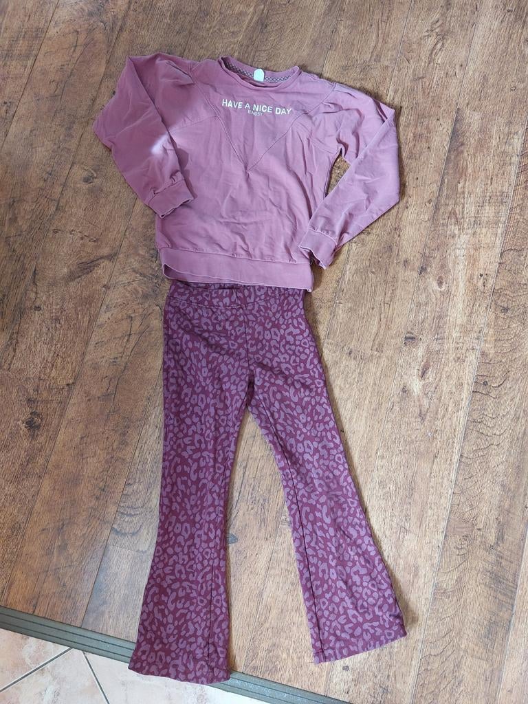 B.Nosy set: trui en flared broek maat 140/146/152, Kinderen en Baby's, Kinderkleding | Maat 140, Gebruikt, B.Nosy, Meisje, Ophalen of Verzenden
