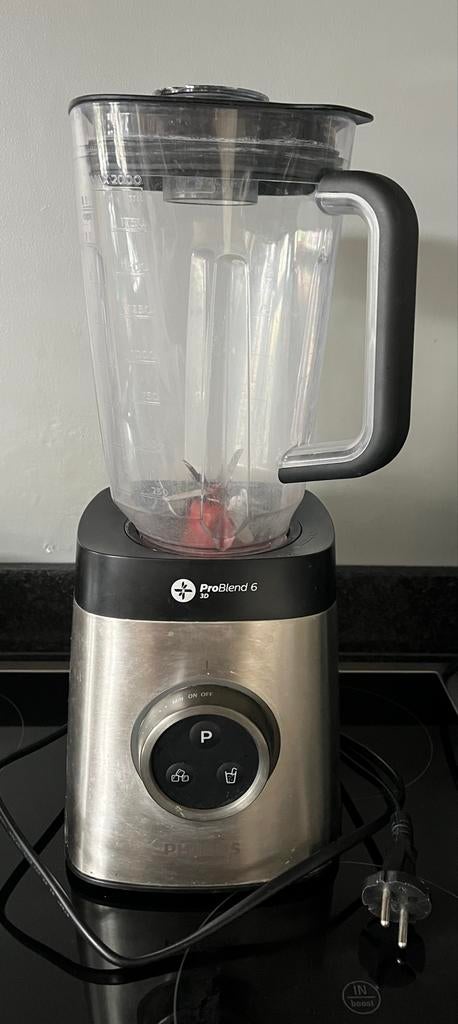 Philips ProBlend 6 Blender - Krachtige Keukenmachine, Witgoed en Apparatuur, Blenders, Ophalen of Verzenden, Gebruikt, Blender