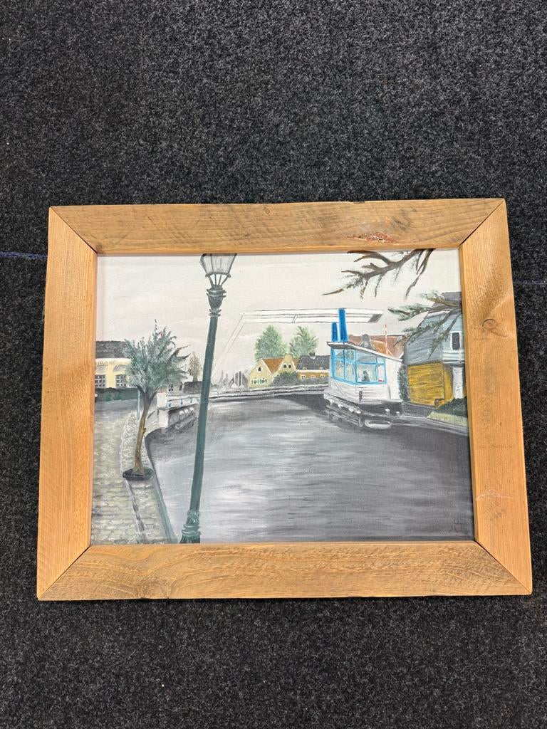 Schilderij Warten, Antiek en Kunst, Ophalen of Verzenden