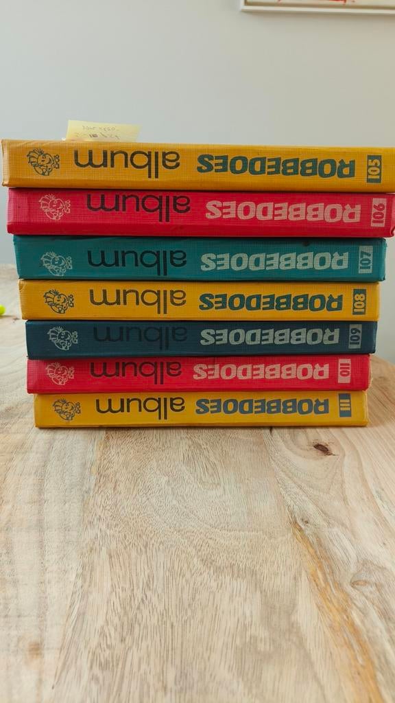 Robbedoes albums Dupuis nr 105 t/m 111 – complete set, Complete serie of reeks, Ophalen, Gelezen