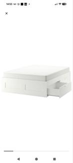 Ikea bed, Zo goed als nieuw, Twijfelaar, 200 cm, 140 cm