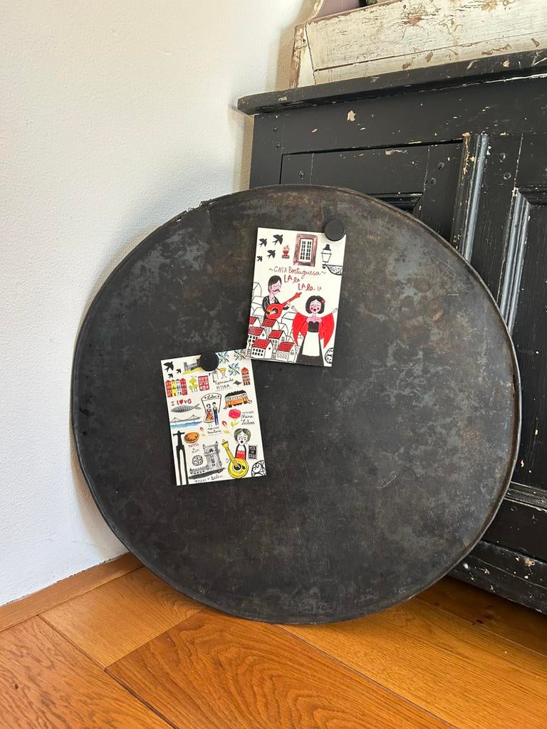Groot bakblik zeer decoratief als krijtbord / magneetbord, Ophalen of Verzenden
