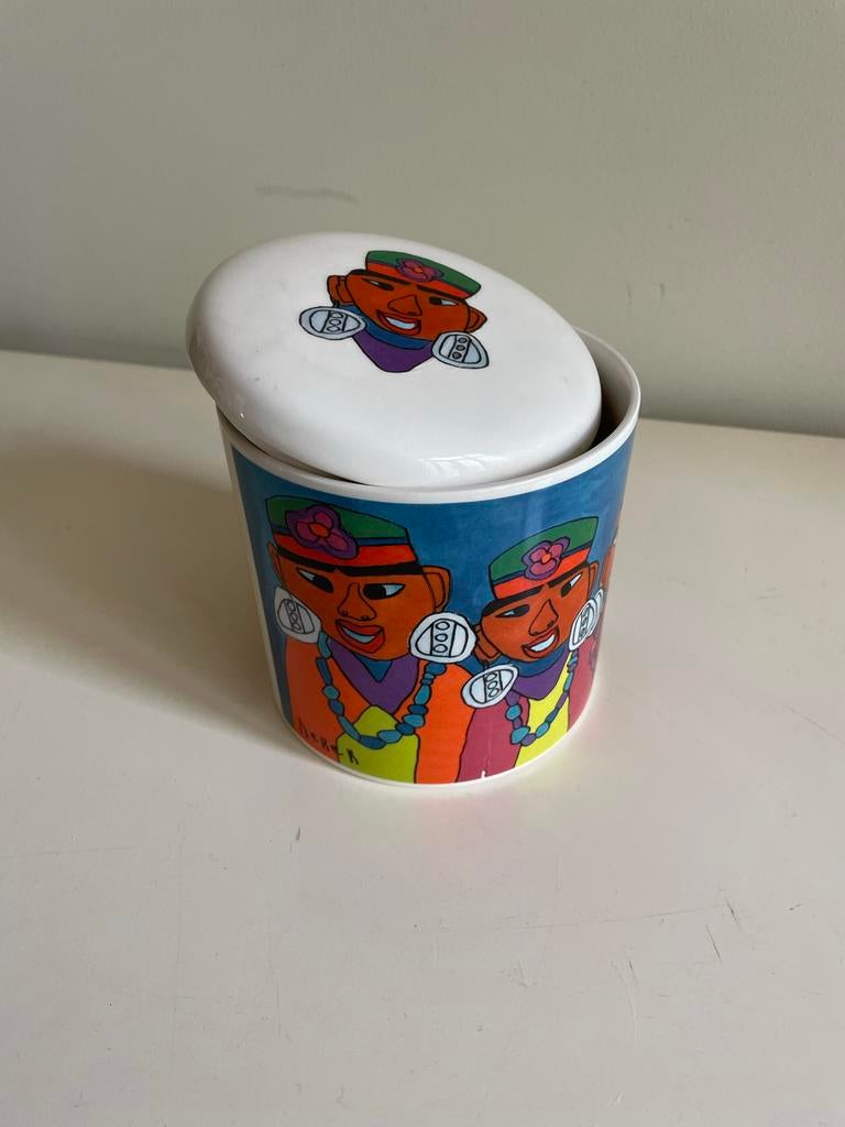 Schoonhoven Keramiek voorraadpot Henrieke Floor jaren '90, Ophalen of Verzenden