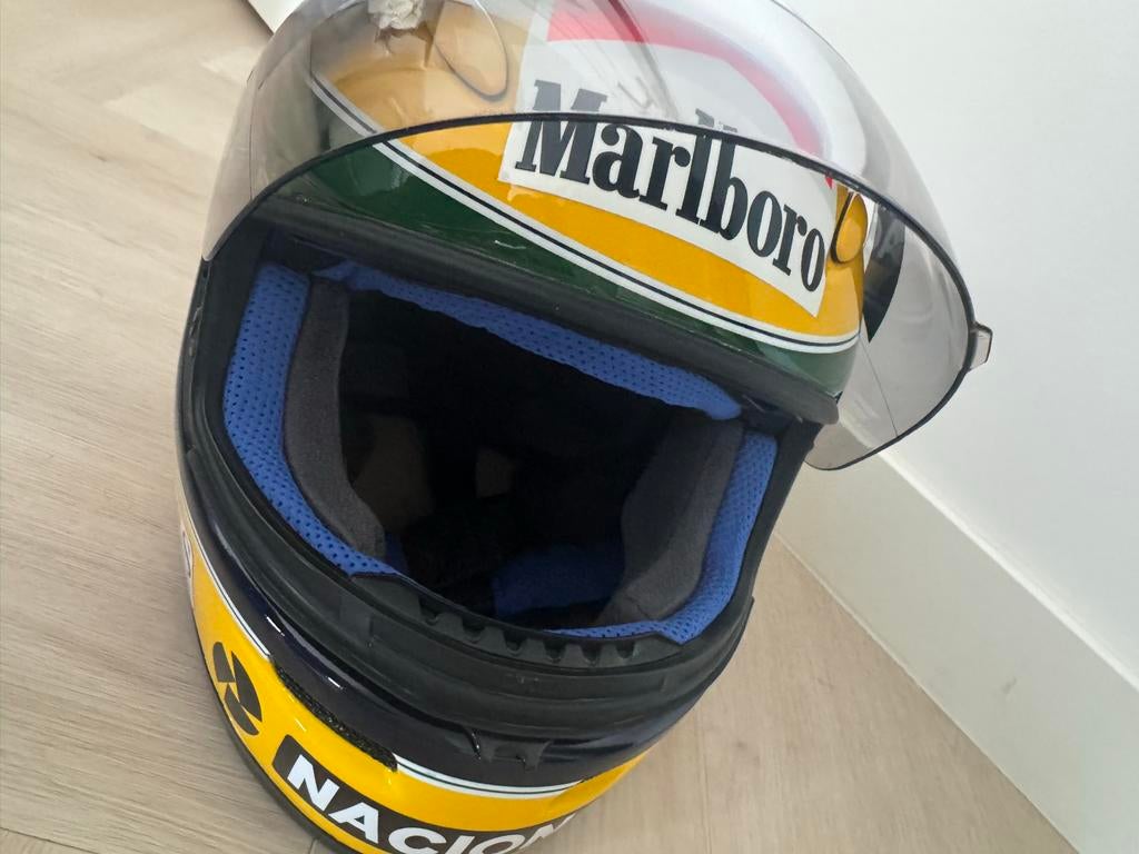 Ayrton Senna Replica Helm - Marlboro Honda McLaren F1, Overige merken, Heren, Ophalen of Verzenden, Integraalhelm