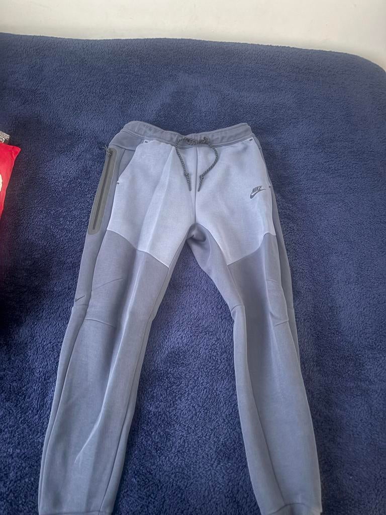 Nike Tech Fleece Set - Blauwe Hoodie (S) & Jogger (M), Ophalen, Zo goed als nieuw, Overige maten, Blauw