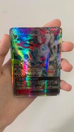 Sylveon GX Pokémon kaart, Ophalen of Verzenden, Zo goed als nieuw, Losse kaart, Foil
