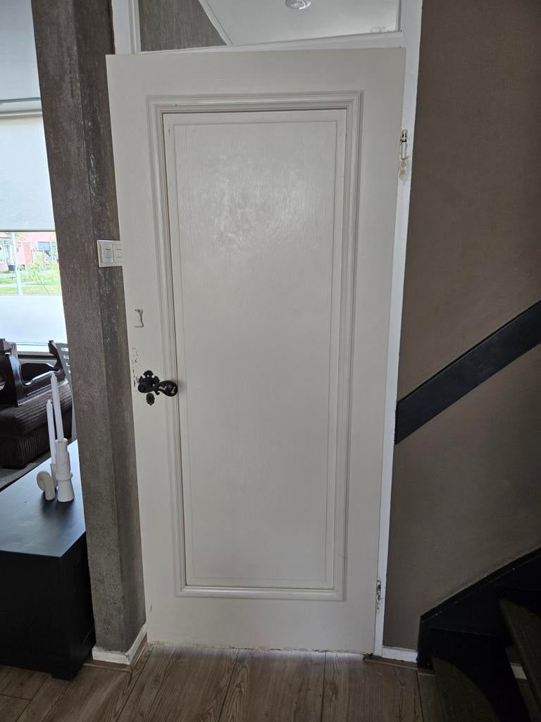 Zware deur met gietijzeren deurkrukken, Ophalen of Verzenden