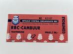 kaartje 1995 RBC-CAMBUUR, Verzamelen, Sportartikelen en Voetbal, Verzenden, Gebruikt, Overige binnenlandse clubs