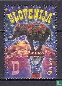 postzegel Slovenia 2002, Verzenden, Overige landen, Gestempeld