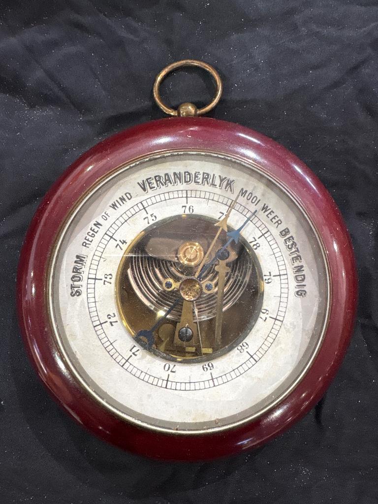 Barometer antiek hout, Ophalen of Verzenden