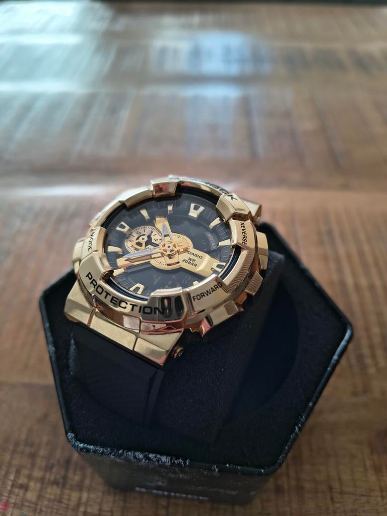G-shock GM-110G Steel - NIEUWSTAAT!, Sieraden, Tassen en Uiterlijk, Horloges | Heren, Ophalen, Casio, Staal, Polshorloge