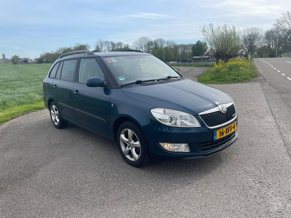 Skoda Fabia 1.2 TDI 55KW Greenline Combi 2012 Blauw, Voorwielaandrijving, 1199 cc, Blauw, Origineel Nederlands