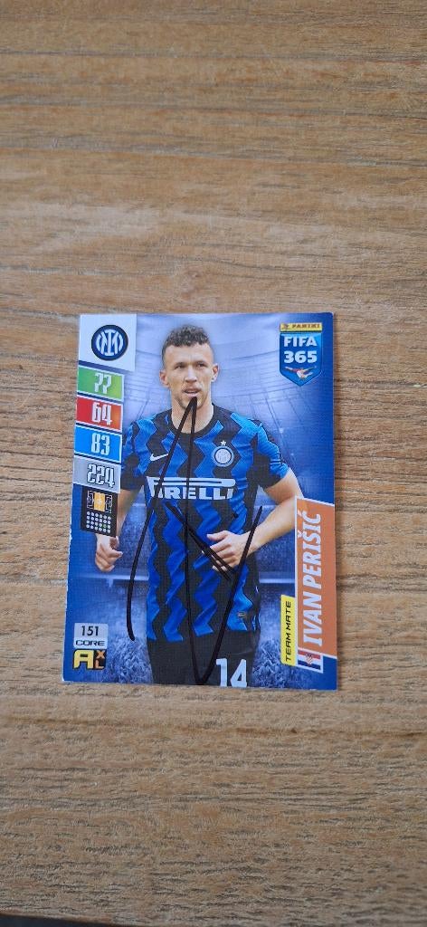 Panini trading card met handtekening; Ivan Perisic Inter PSV, Verzamelen, Sportartikelen en Voetbal, Ophalen of Verzenden, Nieuw
