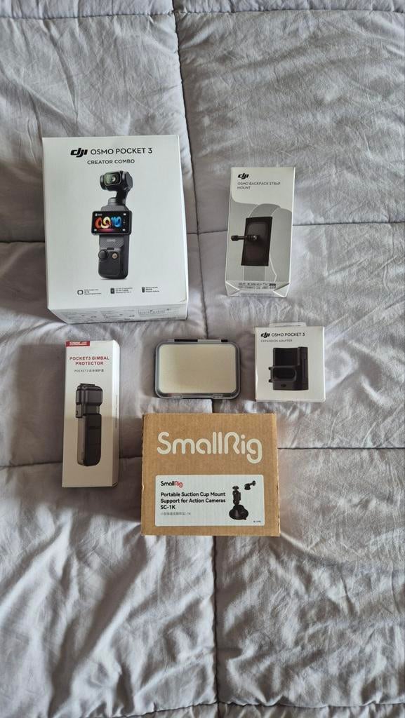 Osmo pocket 3 creator combo + accessoires, Ophalen, Zo goed als nieuw, Fotocamera