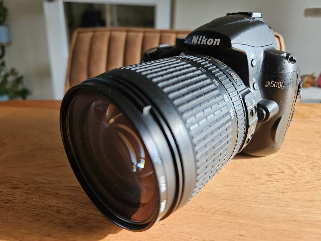 Nikon D5000 Spiegelreflexcamera met 18-105 VR lens, Gebruikt, Spiegelreflex, Ophalen of Verzenden, 4 t/m 7 keer
