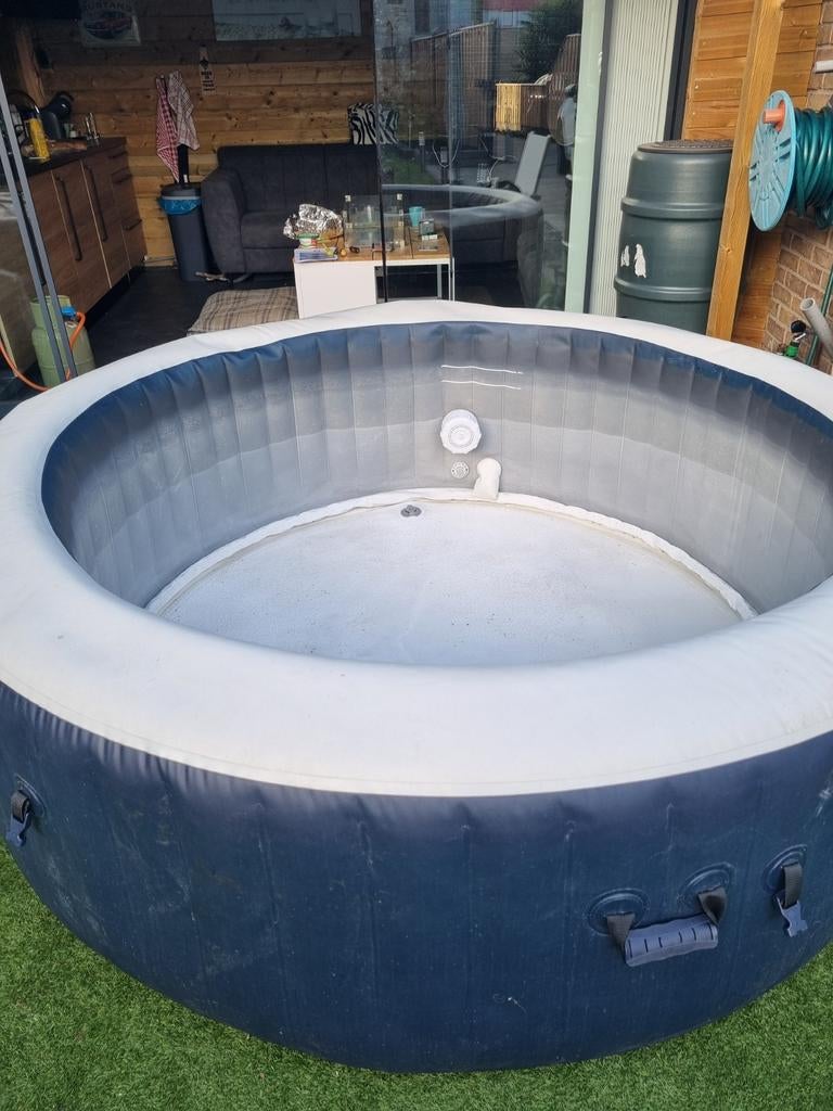 Intex PureSpa Opblaasbare Jacuzzi, Ophalen, Gebruikt, Afdekzeil, Opblaasbaar