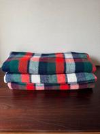 Vintage Aabe Woondeken Ruit, Acryl, Groen Rood, Ophalen of Verzenden, Gebruikt