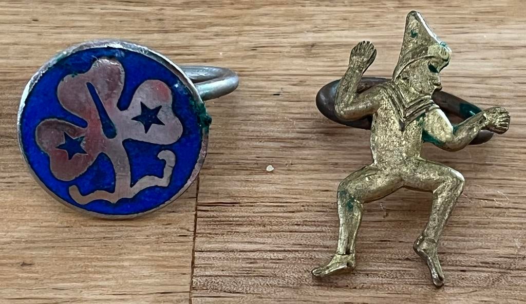 Vintage Scouting dasringen - Klaverblad en Elf, Ophalen of Verzenden, Zo goed als nieuw