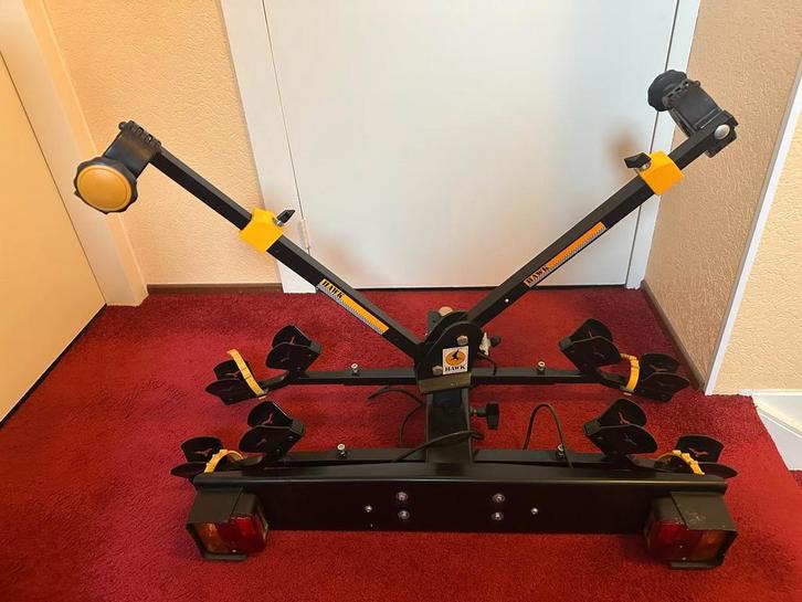 Fietsendrager Spinder ZGAN!, Auto diversen, Fietsendragers, Zo goed als nieuw, Trekhaakdrager, 2 fietsen, Ophalen