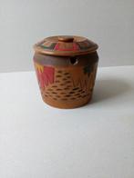 Amsterdamse school. Houten dekseldoos . Batikstijl., Ophalen of Verzenden