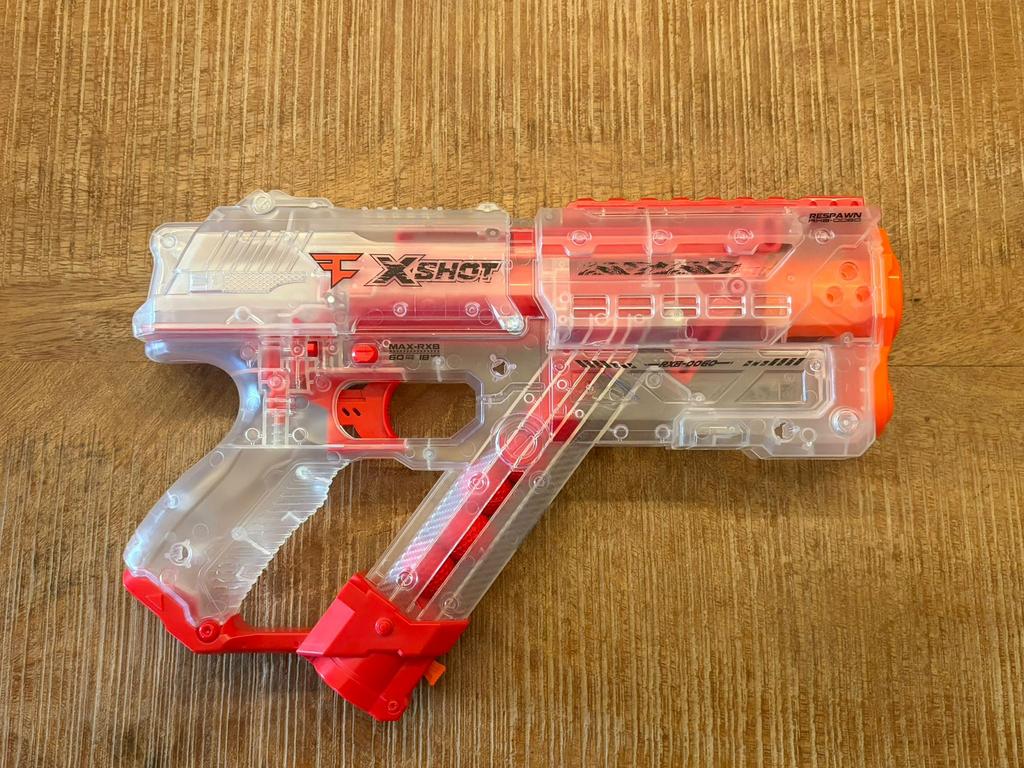 Nerfgun Doorzichtige X-Shot Chaos Meteor, Ophalen of Verzenden, Zo goed als nieuw