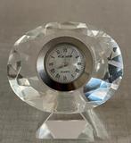 Stijlvolle Kristallen/ Glazen Klok - The Leonardo Collection, Ophalen, Zo goed als nieuw, Analoog, Staande klok